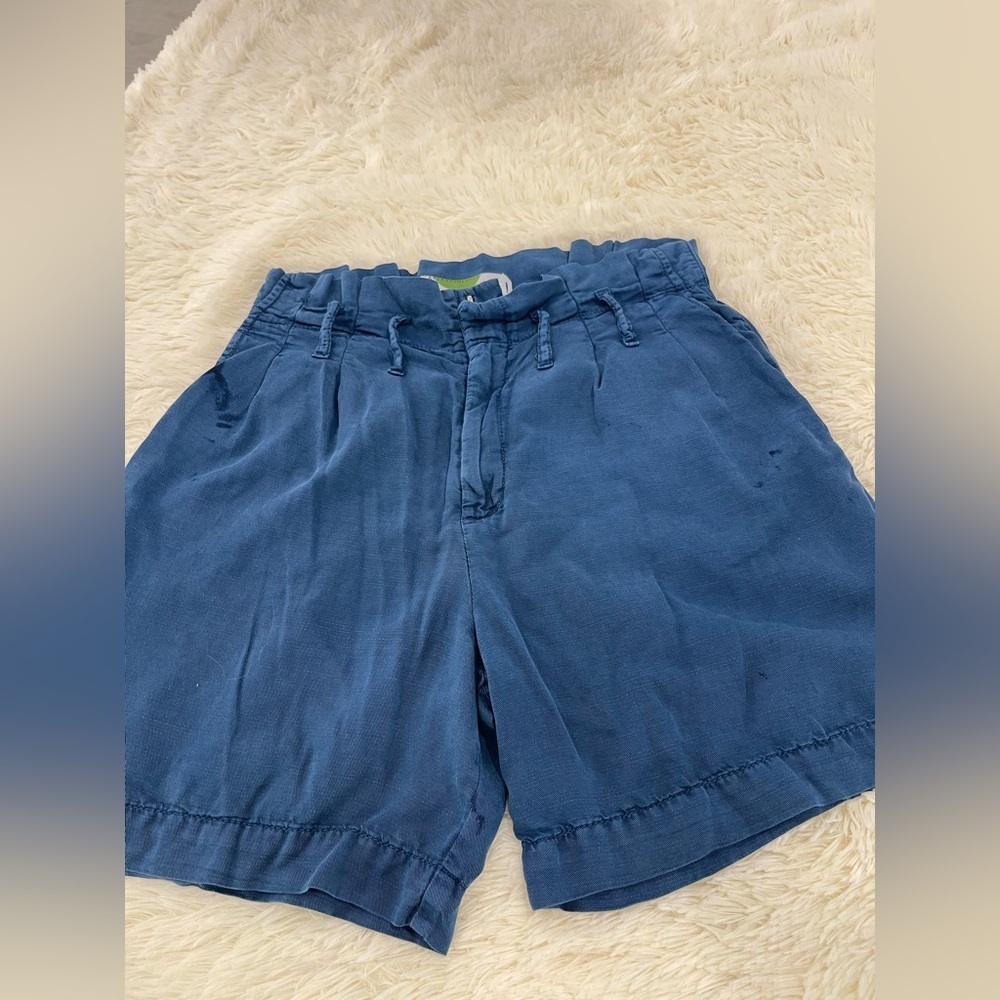Anthropologie Men's Deep Blue Flat Front Shorts